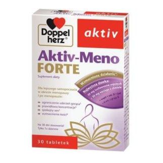 Doppelherz Aktiv Meno Forte, изофлавоны сои, экстракт хмеля, витамины группы B, витамин D, 30 таб. До 10/2027