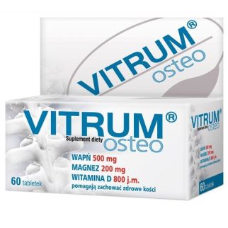 Vitrum Osteo кальций 500 мг, магний 200 мг, витамин D 20 мкг 60 табл