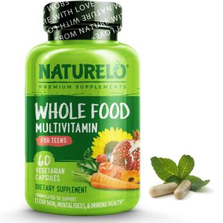 NATURELO Whole Food Multivitamin for teens витамины для подростков полученные из фруктов и овощей 60 капсул