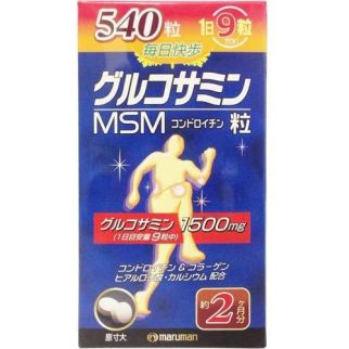 Maruman глюкозамин 1500 мг+ хондроитин, рыбный коллаген, MSM, гиалуроновя к-та, доломит 540 капсул на 60 дней