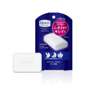 ROHTO Deoco мыло с лактоном, каолином возвращает естественный запах, 75 гр