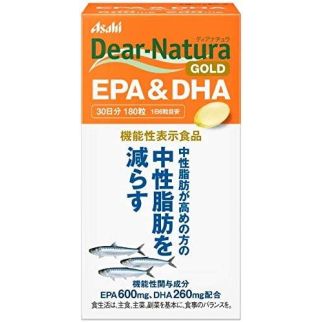 Asahi Dear-Natura Gold EPA (600 мг) + DHA (260 мг) рыбий жир 180 капс на 30 дней