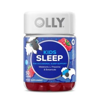 Olly Kids Sleep Gummies мелатонин, пассисфлора, ромашка, мелисса, L-Theanine, спокойный сон для детей 50 шт
