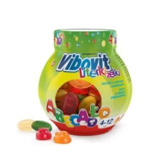 Teva Vibovit Literki мультивитамины желейки буквы фруктовый вкус для детей от 4 лет 50 шт