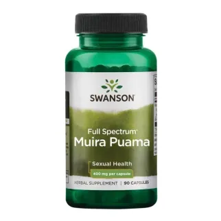 Swanson Muira Puama, корень миуры пуамы 400 мг, афродизиак, 90 желатиновых капсул на 90 дней. До 09/2026