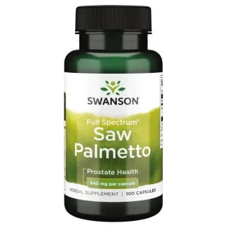 Swanson Saw Palmetto, экстракт из целых ягод для здоровья простаты, 100 желатиновых капсул