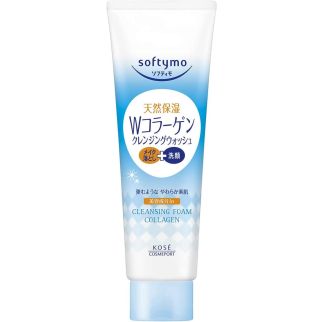 KOSE Softymo Cleansing Wash Очищающее средство для умывания и демакияжа с коллагеном 190 г