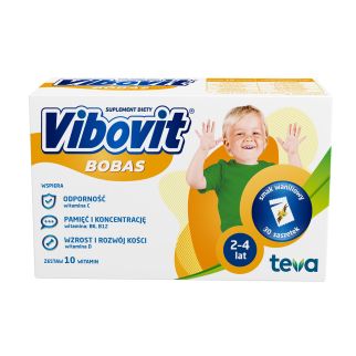Teva Vibovit Bobas мультивитамины для детей 2-4 лет 30 саше