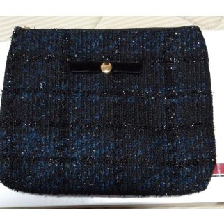 Menard твидовая косметичка с узором 17х14