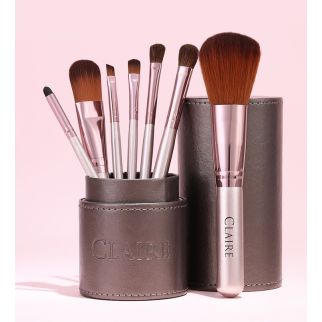 CLAIRE Набор из 7 кистей для макияжа, с футляром-подставкой