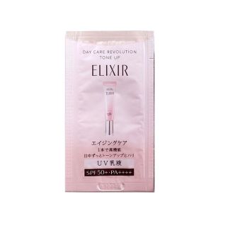 Shiseido Elixir Day Care Revolution Tone Up SPF 50+ PA++++ Солнцезащитная, тонизирующая эмульсия, пробник 0,5г