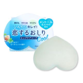 Pelican Koi Suru Oshiri Love Butt Cool Освежающее мыло-скраб для ягодиц и бедер, персиковая мята, 80 г