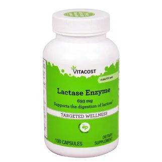 Vitacost Lactase Enzyme 693 mg Фермент лактаза, 100 капсул. До 05/2027