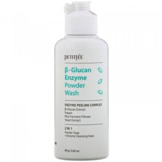 PETITFEE Beta-Glucan Enzyme Powder Wash Энзимная пудра для умывания с бета-глюканом, 80 г. До 10/2027