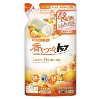 LION Top Sweet Harmony Жидкое средство для стирки, фруктово-цветочный аромат, пополнение 500 г