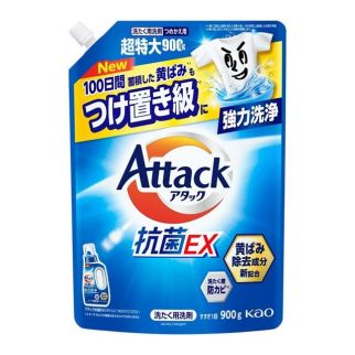 Kao Attack Antibacterial EX Антибактериальный гель для стирки, пополнение 900 г