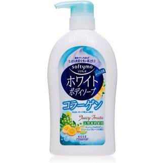 KOSE Softymo White Body Soap Жидкое мыло для тела с коллагеном, фруктовый аромат, 600 мл