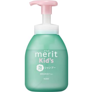 Kao Merit Kids Foaming Shampoo Детский пенящийся шампунь с дозатором, цветочный аромат, 330 мл