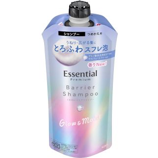 Као Essential Premium Moisture Barrier Shampoo Увлажняющий шампунь для вьющихся волос, пополнение 340 мл