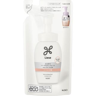 Као Liese Fluffy Perm Reversal Пенка для восстановления локонов после химической завивки, пополнения 180 мл
