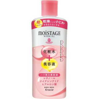Kracie Moistage Lift Essence Lotion Super Moisturizing Лосьон с ретинолом и ниацинамидом от сухих мелких морщин, 210 мл
