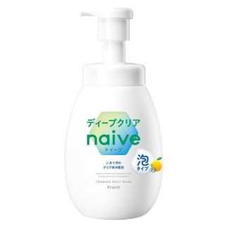 Kracie Naive Foaming Body Soap Пенистое мыло для тела с экстрактом грейпфрута, 600 мл
