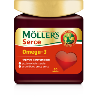 Tran Mollers Omega-3 Heart,омега-3 60 капсул
