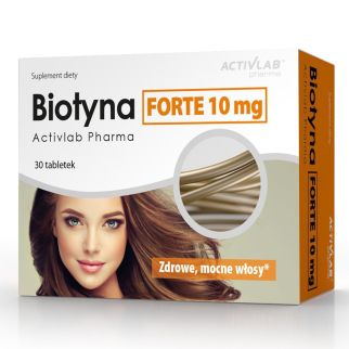 Вітаміни для волосся Біотин Форте, 10 мг, 30 таблеток