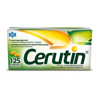 Вітаміни Церутін (Cerutin), 125 табл., Польща