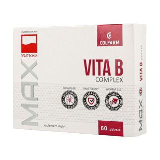 Комплекс MAX Vita B, 60 табл., Польща